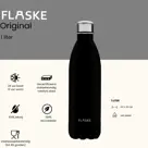 FLASKE 1 liter RVS Drinkfles