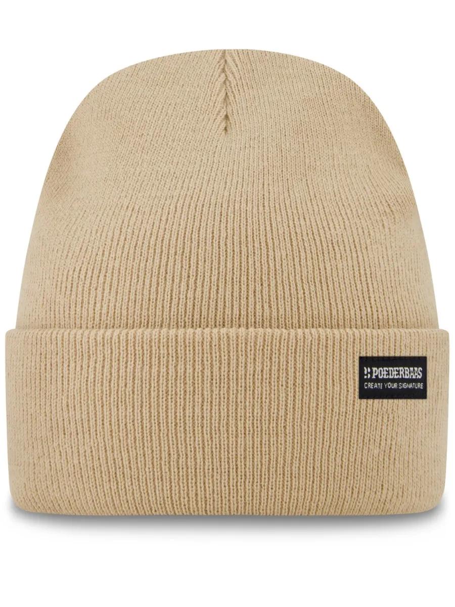 Poederbaas   Park Beanie Muts  Bruin