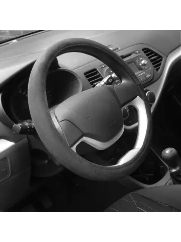 Stuurhoes universeel suedine zwart - Carpoint