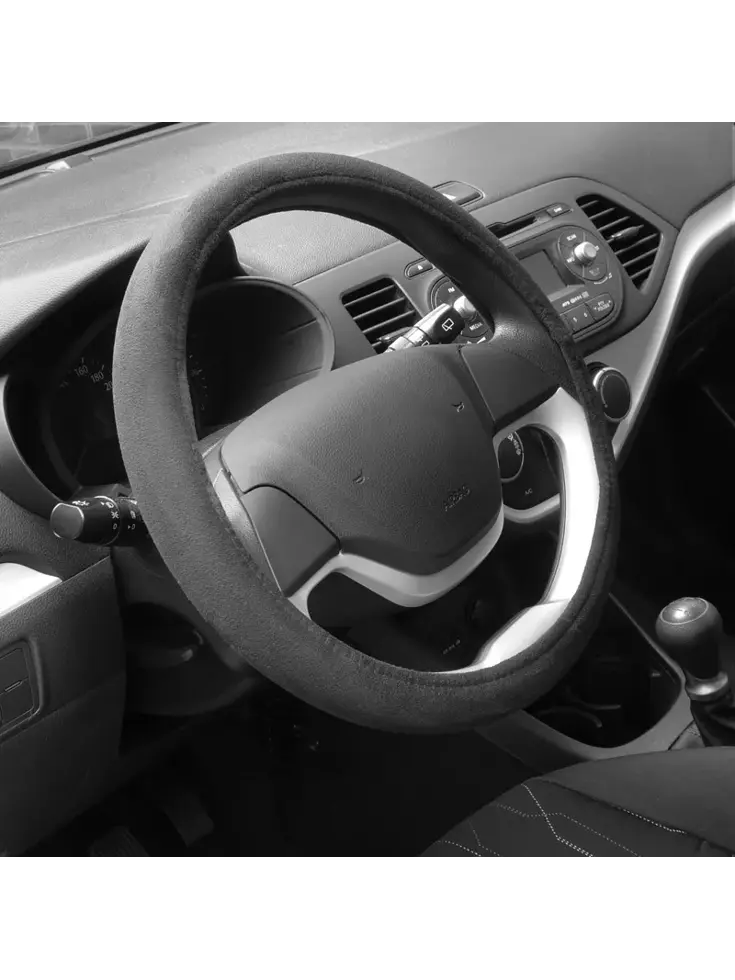 Stuurhoes universeel suedine zwart - Carpoint