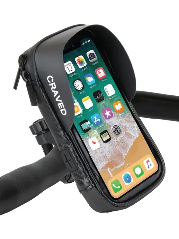 Telefoonhouder Fiets Waterdicht - Met opbergruimte