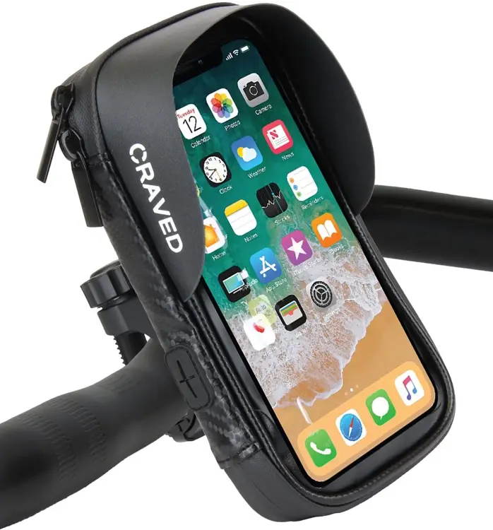 Telefoonhouder Fiets Waterdicht - Met opbergruimte