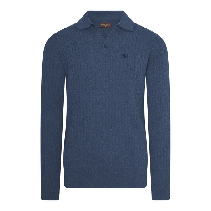 Heren Massa Knit Polo Cappuccino Italia