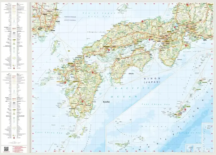 Wegenkaart Japan