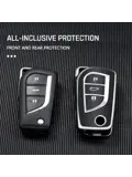 TPU Sleutelhoesje voor Toyota zwart C3