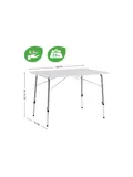 Campingtafel Verstelbaar 100x70 cm