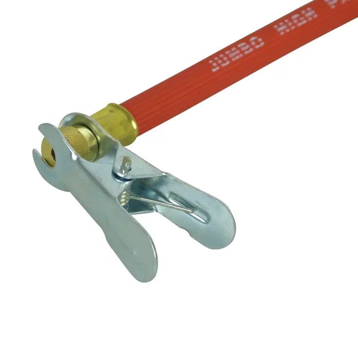 Zwarte plankpomp met slang voor Dunlop ventiel