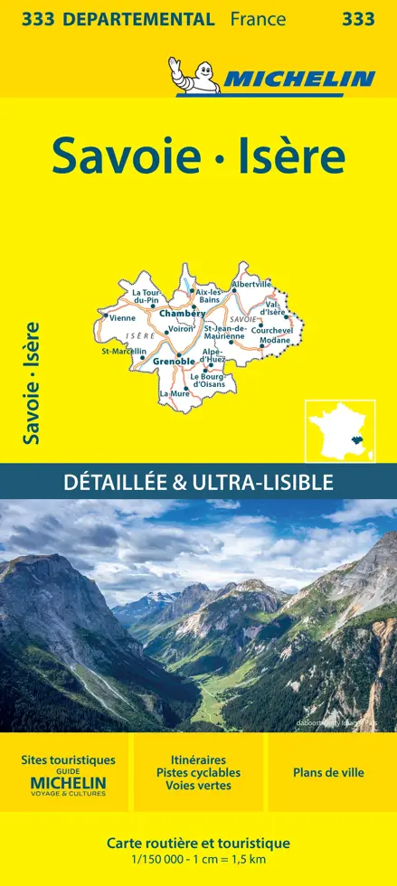 Wegenkaart Local 333 Isere - Savoie