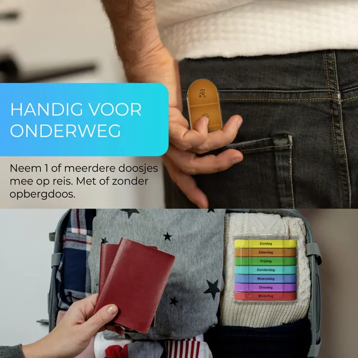 GEASY Pillendoos 7 Dagen – 4 Vakken 