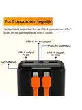 Powerbank 20000 mAh met Ingebouwde Kabels