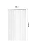 Deurgordijn - 90x220 cm Wit - Pvc -