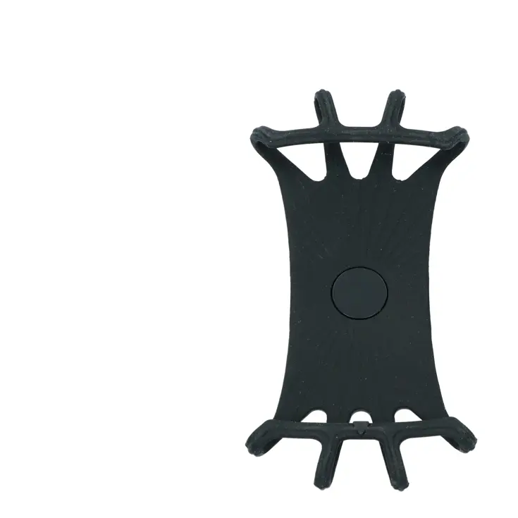 Zwarte Silicoon Smartphone Houder voor Fiets