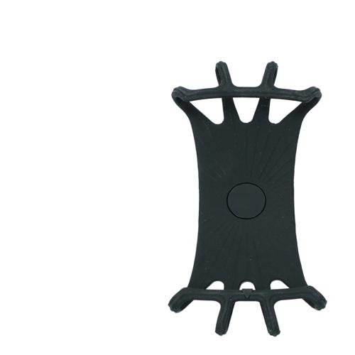 Zwarte Silicoon Smartphone Houder voor Fiets