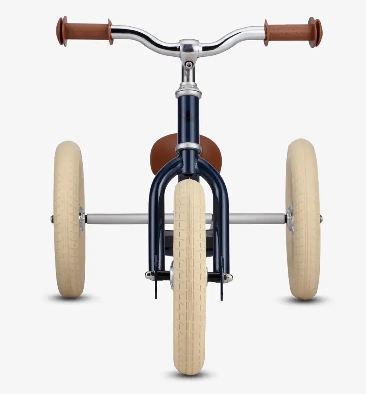 2-in-1 Loopfiets Driewieler met Duwstang
