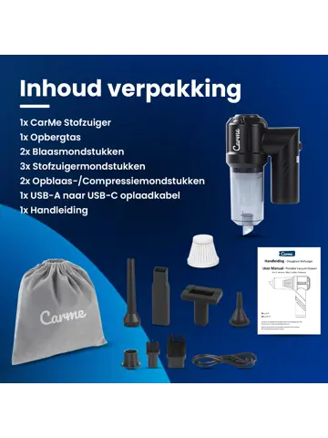 2-in-1 auto stofzuiger - opvouwbaar