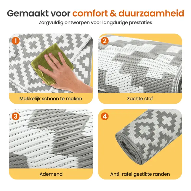 Buitenkleed - 183x290cm - Incl. Draagtas