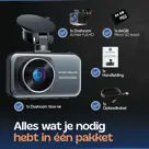 Camigoo D1 Pro - 2CH Dashcam 4K 256GB