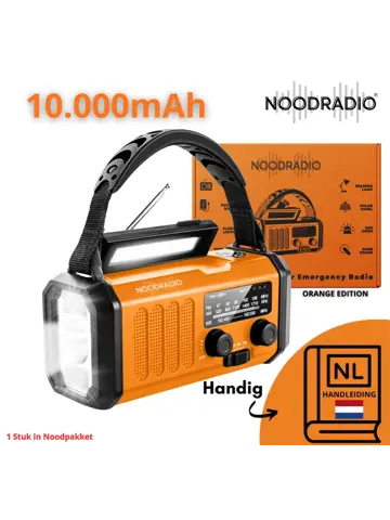 Noodpakket XXL-Noodradio, Kooktoestel & Powerbank