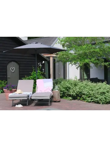 Parasol Luxe 6-ribs - Ø 300cm - antraciet