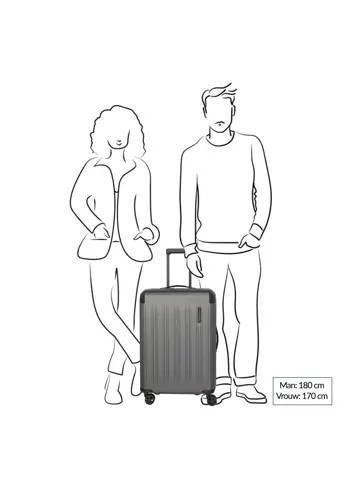 Travelite Dynamiic 4 Wheel Trolley M  |69 L