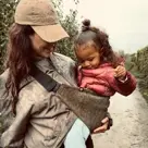 Wildride Kinderdrager  Ribfluweel