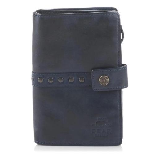 Sanne - Portemonnee - Leer - Overslag - Studs