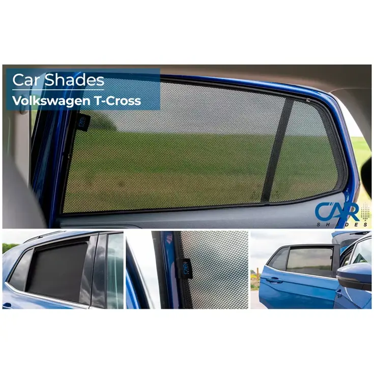 Volkswagen T-Cross 2019 - Zonneschermen achterportieren - Car Shades
