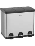 Avalo Prullenbak 3x20L - RVS