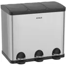 Avalo Prullenbak 3x20L - RVS