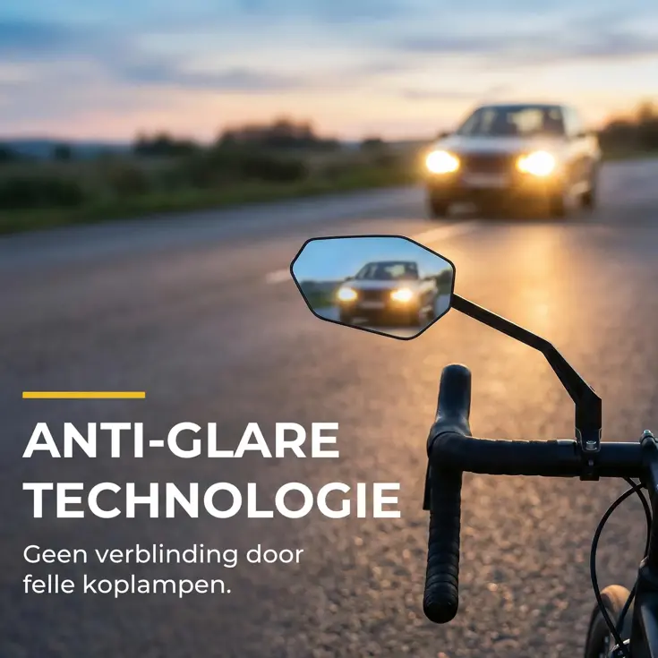 Spiegel voor Fietsstuur - Links - 20 mm tot 23 mm