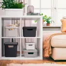 Sigma home - Opbergbox - 18L zwart - 4-delig