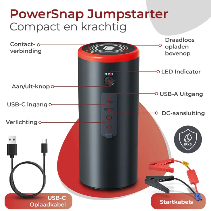 PowerSnap 12V Jumpstarter 300A & Powerbank