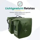 Voltano Dubbele Fietstas Rolltop Urban Green