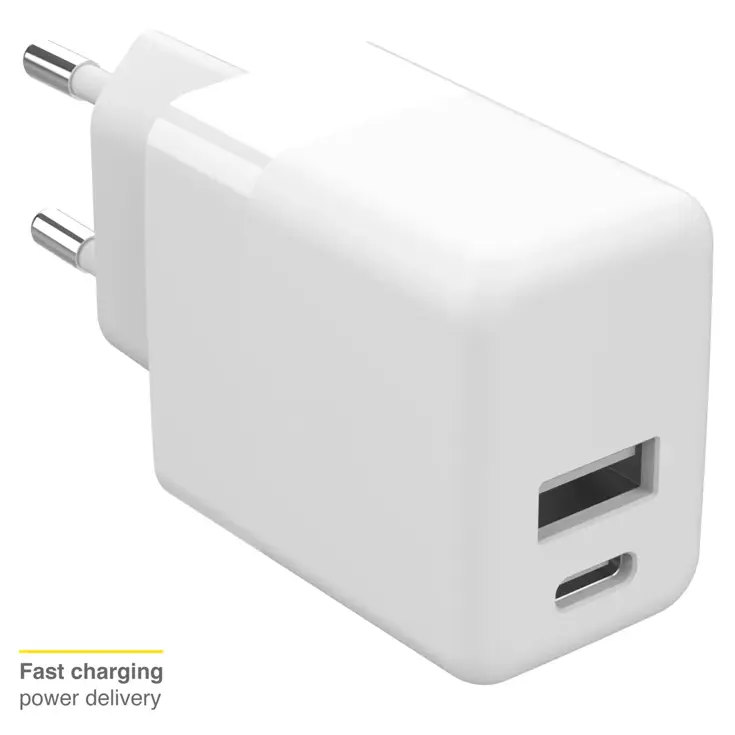Oplader USB-C en USB - 20 Watt