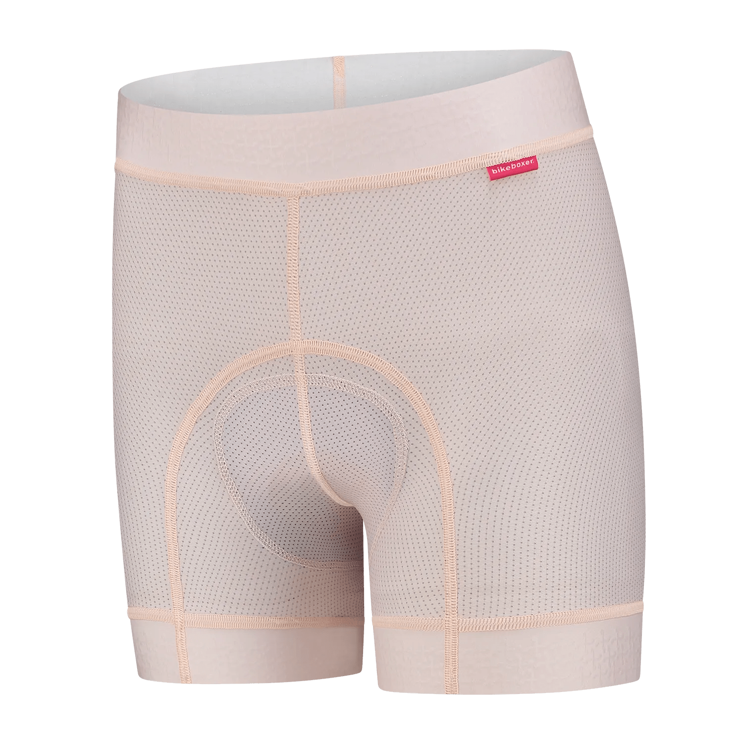 Bikeboxer.  Dames e-bike fietsonderbroek met zeem  Roze