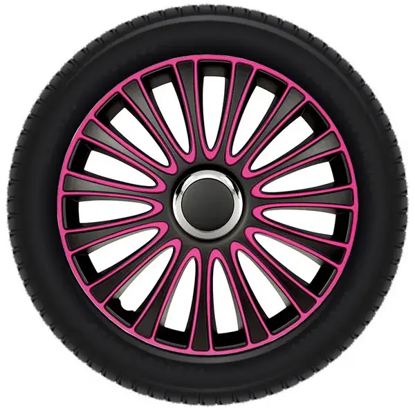 Wieldoppen Roze set van 4 - 15 inch
