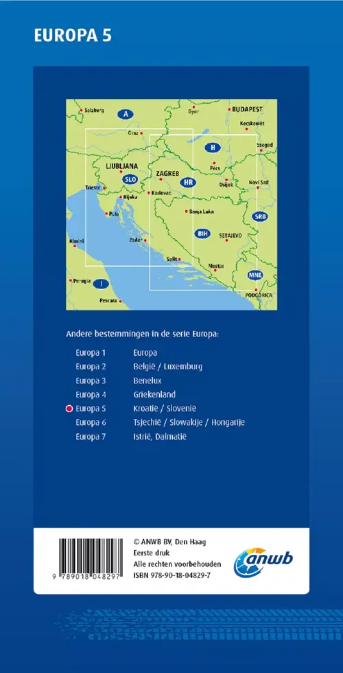 ANWB Wegenkaart Kroatië en Slovenië