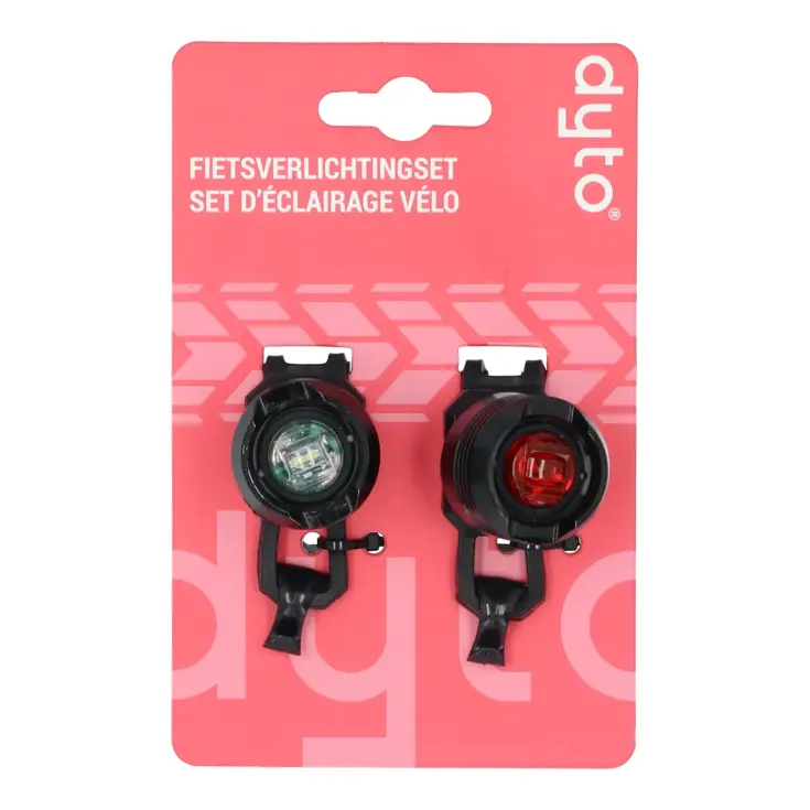 Aluminium verlichtingsset voor veilig fietsen