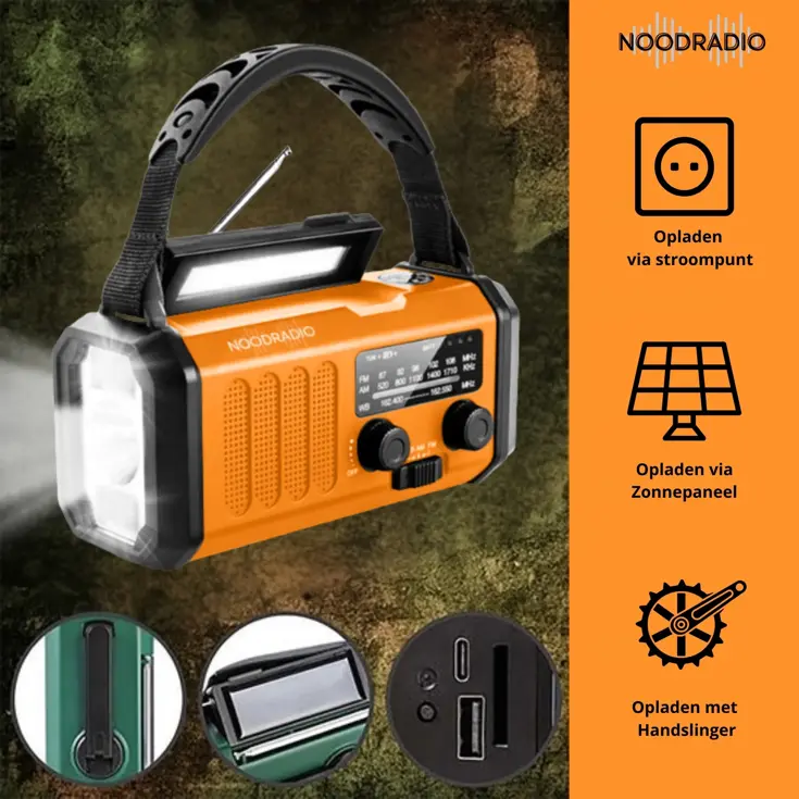Noodradio® Solar Powerbank 10.000 mAh