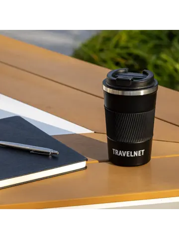 Travelnet thermosbeker voor onderweg - 380 ml