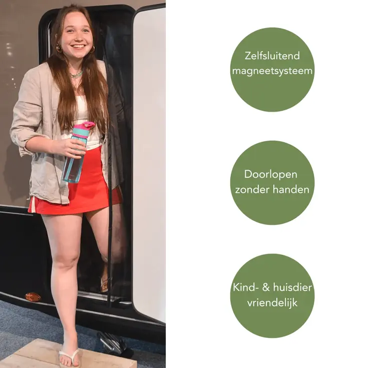 Magnetisch Vliegengordijn Camper Caravan 60x175 cm