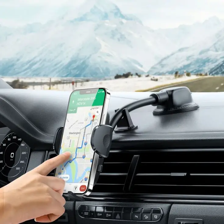 Telefoonhouder Voorruit - Zwart - Joyroom