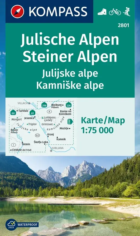 Wandelkaart WK2801 Julische Alpen