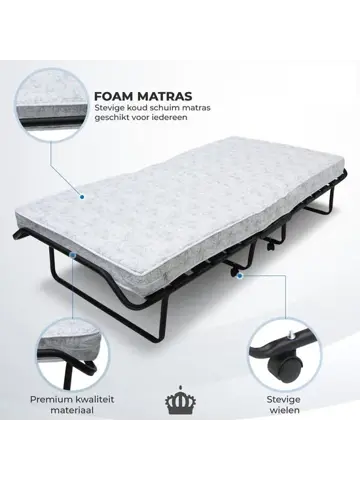 Troonz Campingbed Morena - 90 x 200 cm