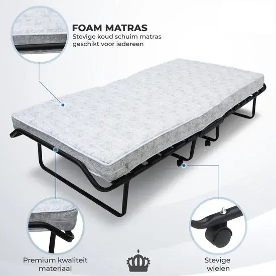 Troonz Campingbed Morena - 90 x 200 cm
