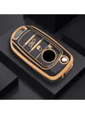 TPU Sleutelhoesje voor Fiat / Abart goud B3
