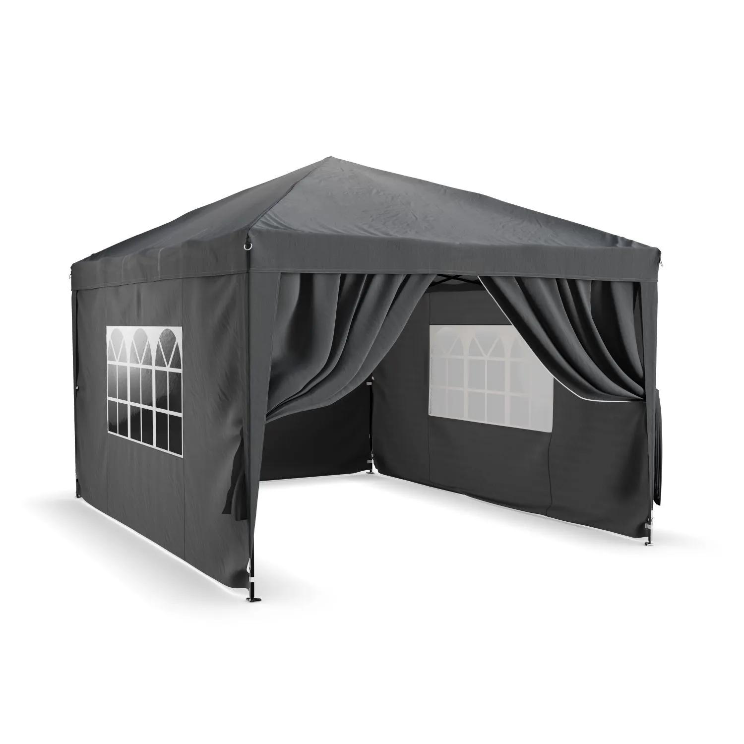 Tristar  3x4m Partytent  easy-up  zijwanden  Donkergrijs