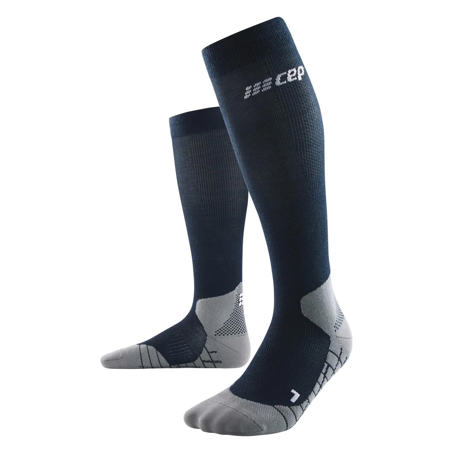 Cep  Hiking Light Merino Tall Compressie  Dark_blue-Black