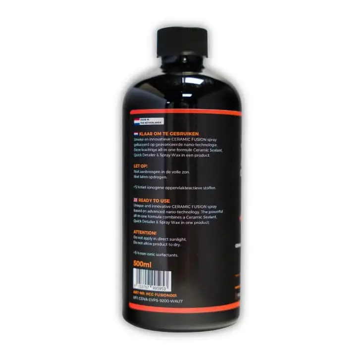 Ceramic Fusion 3-in-1 sealant en spraywax 500 ml