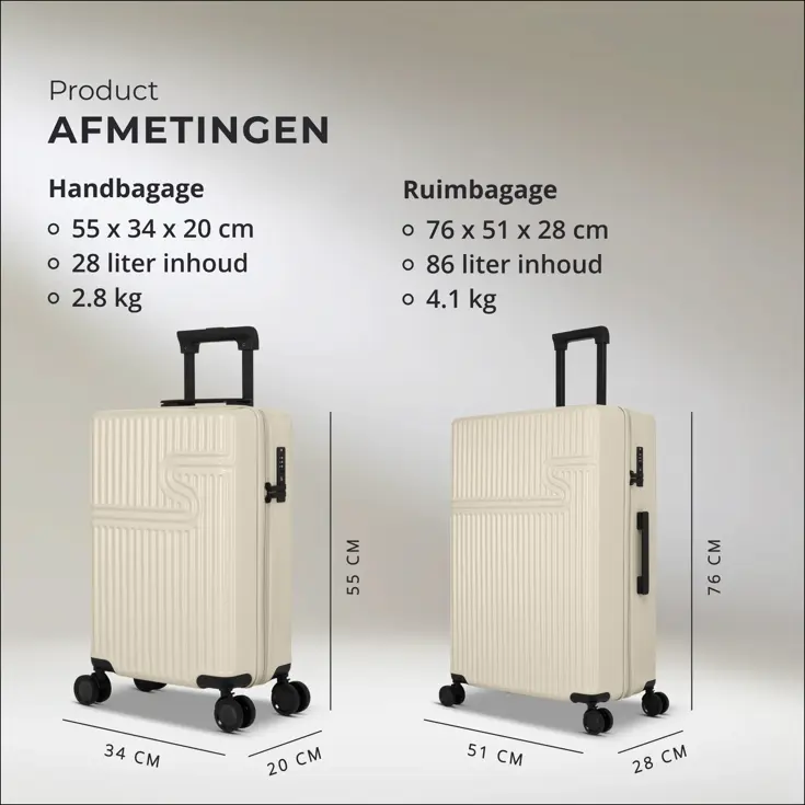 Signature Kofferset 2-delig  55/76 cm